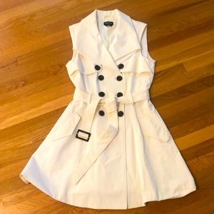 Bebe brand white double breasted dress
